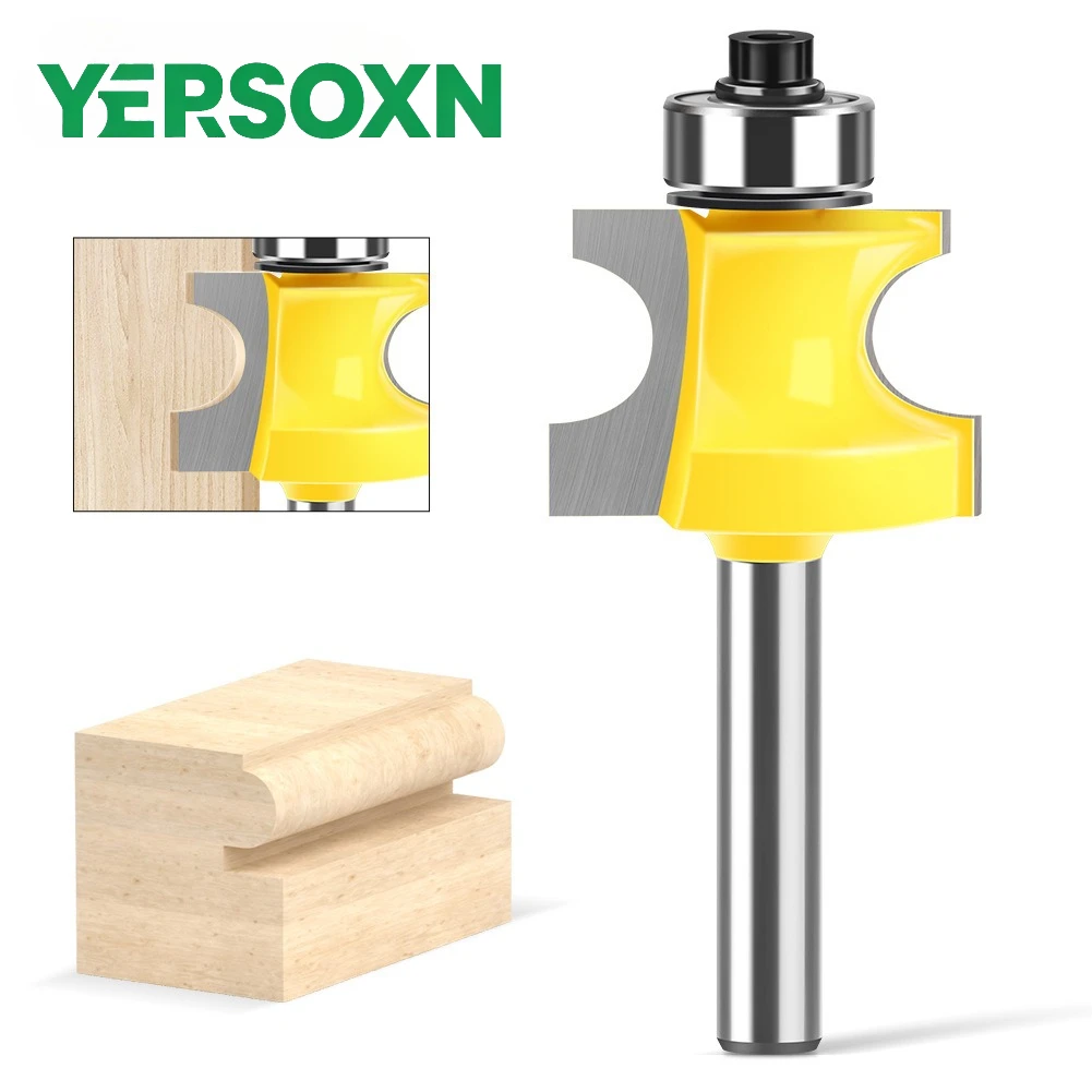 1PC 6mm 1/4"ShankBead Bullnose Bead Router Bit Half Round Beading Bit Edge Roundover Corner Woodworking Engraving Milling Cutter
1PC 6mm 1/4"ShankBead Bullnose Bead Router Bit Half Round Beading Bit Edge Roundover Corner Woodworking Engraving Milling Cutter