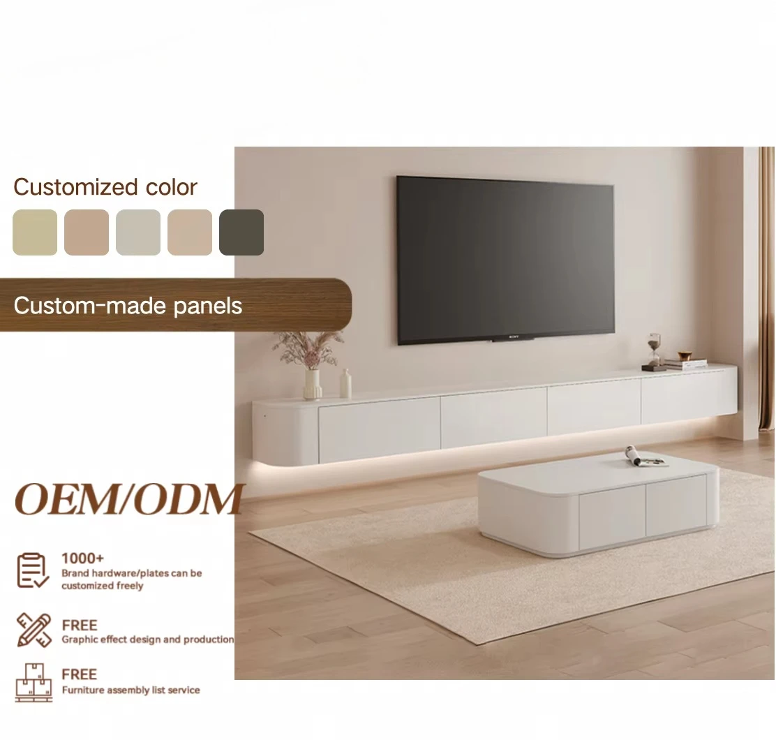 China Manufacturer Supply Wall Mounted TV Stand for Living Room with LED Light Modern White TV Cabinet
China Manufacturer Supply Wall Mounted TV Stand for Living Room with LED Light Modern White TV Cabinet