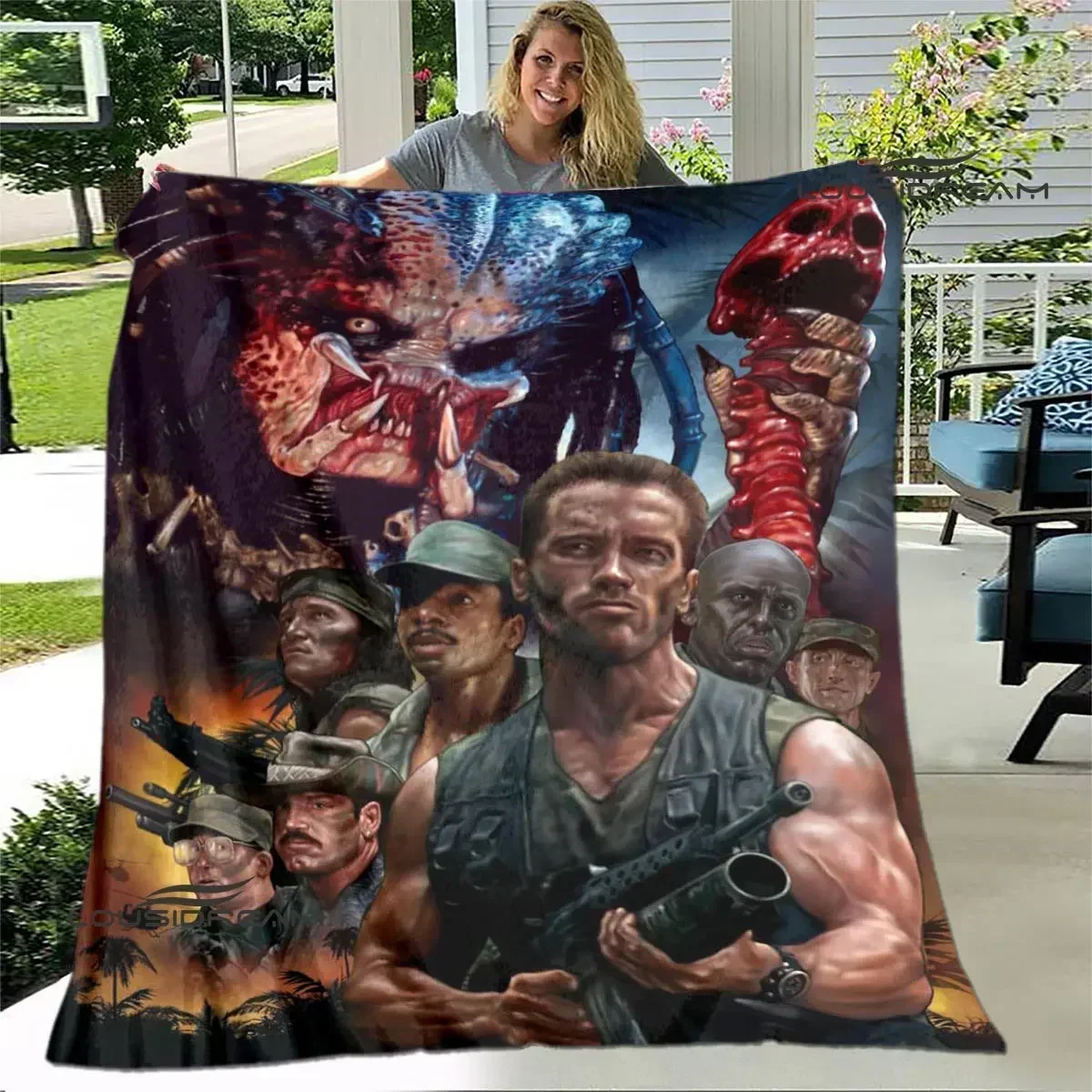 Alien vs. Predator Print Blanket Picnic Blanket Thin Blanket Flannel Soft and Comfortable Home Travel Bed Blanket Birthday Gift
Alien vs. Predator Print Blanket Picnic Blanket Thin Blanket Flannel Soft and Comfortable Home Travel Bed Blanket Birthday Gift