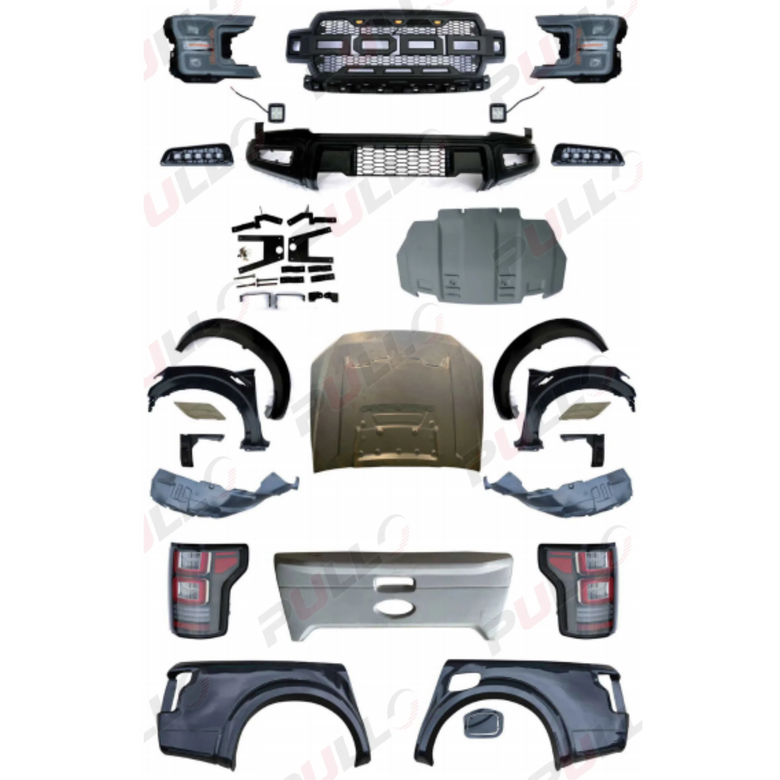 Car Body System Modified for Ranger 2012-2021 to F150 2018 HULK Bumper Car Lamps Hood Modified Style Headlights
Car Body System Modified for Ranger 2012-2021 to F150 2018 HULK Bumper Car Lamps Hood Modified Style Headlights