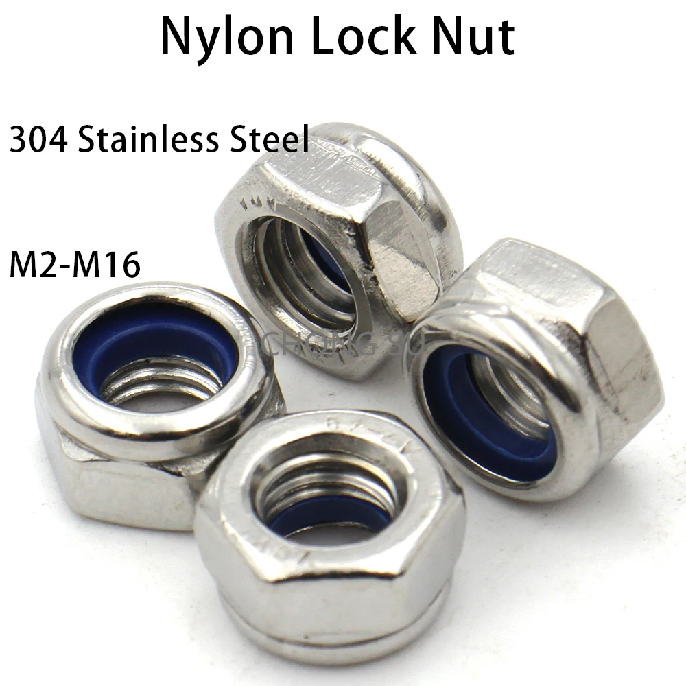 50-5Pcs M2 M2.5 M3 M3.5 M4 M5 M6 M8 M10 M12 M14 M16 304 Stainless Steel Nylon Self-Locking Anti-Loosening Hexagon Anti-Slip Nut 
50-5Pcs M2 M2.5 M3 M3.5 M4 M5 M6 M8 M10 M12 M14 M16 304 Stainless Steel Nylon Self-Locking Anti-Loosening Hexagon Anti-Slip Nut