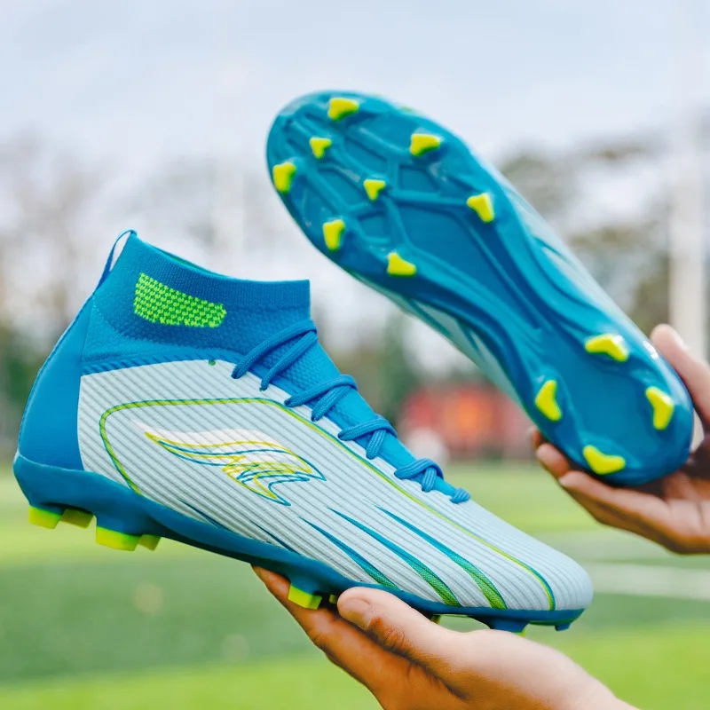 High Top Football Shoes Adult Professional Match Football Shoes Rubber Sole Football Shoes for Natural Grass
High Top Football Shoes Adult Professional Match Football Shoes Rubber Sole Football Shoes for Natural Grass