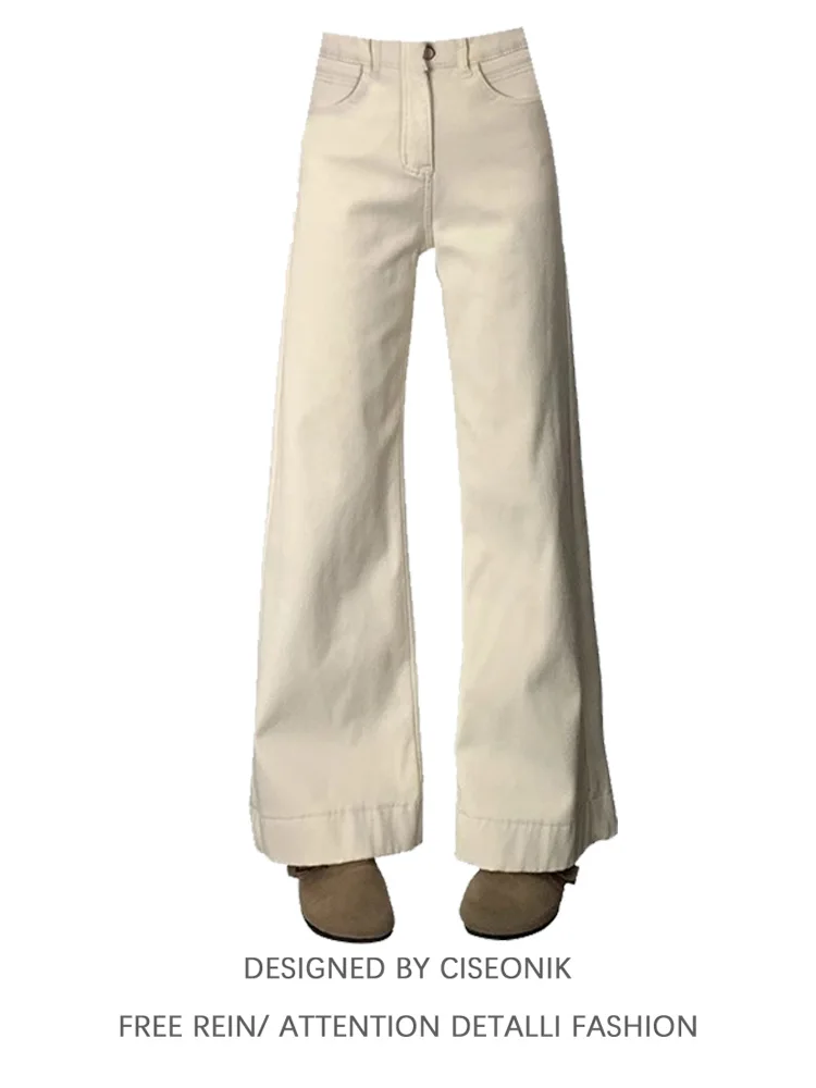 Loose Wide Leg Micro Flared Jeans Women's Casual High Waist Denim Pants Elastic plus Size Spring New Style Slimming Jeans
Loose Wide Leg Micro Flared Jeans Women's Casual High Waist Denim Pants Elastic plus Size Spring New Style Slimming Jeans