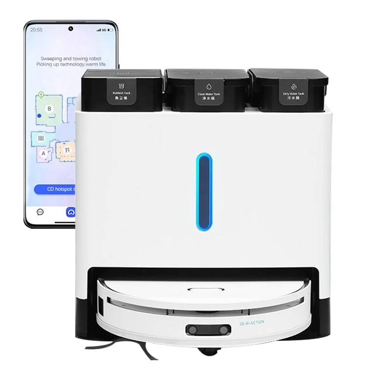 Low Noise Multifunction Vacuum Cleaner App-Control Battery Powered Smart Sweeping Mopping Lidar Mop Robot Vacuum Cleaner
Low Noise Multifunction Vacuum Cleaner App-Control Battery Powered Smart Sweeping Mopping Lidar Mop Robot Vacuum Cleaner