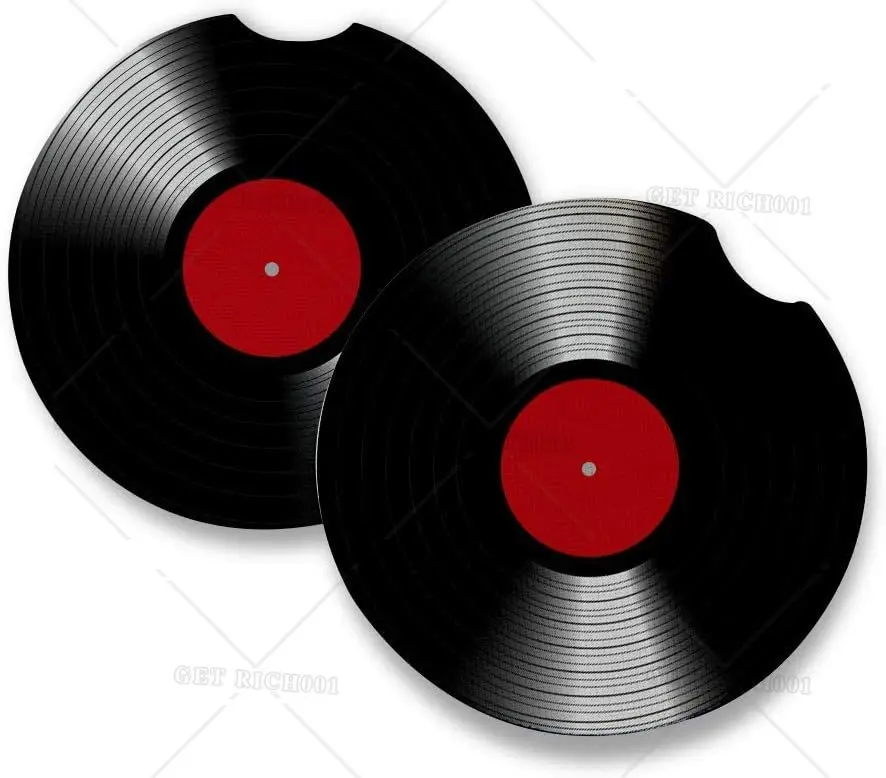 Music Vinyl Record Car Coasters for Drinks Set of 2 Perfect Car Accessories Absorbent Rubber Coasters Car Coaster 2.56in
Music Vinyl Record Car Coasters for Drinks Set of 2 Perfect Car Accessories Absorbent Rubber Coasters Car Coaster 2.56in