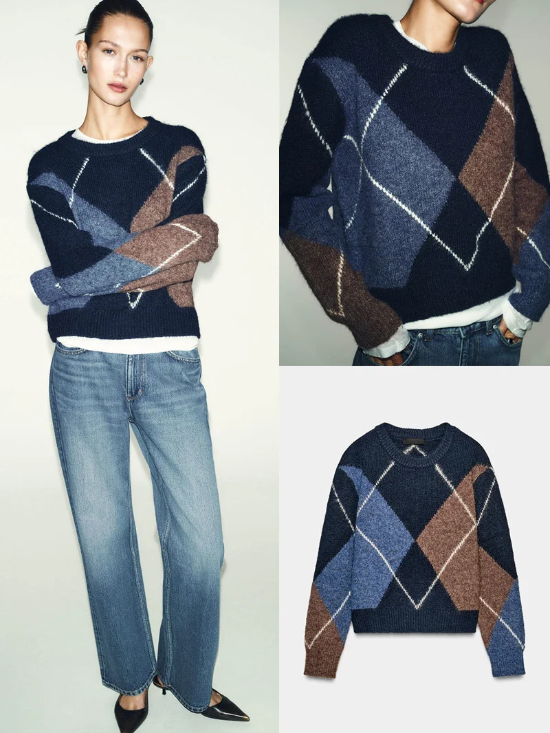 Winter New Women's Knitted Sweater Casual Long Sve round Ne Diamond Pattern Faionable Versatile Comfortable Breathable
Winter New Women's Knitted Sweater Casual Long Sve round Ne Diamond Pattern Faionable Versatile Comfortable Breathable