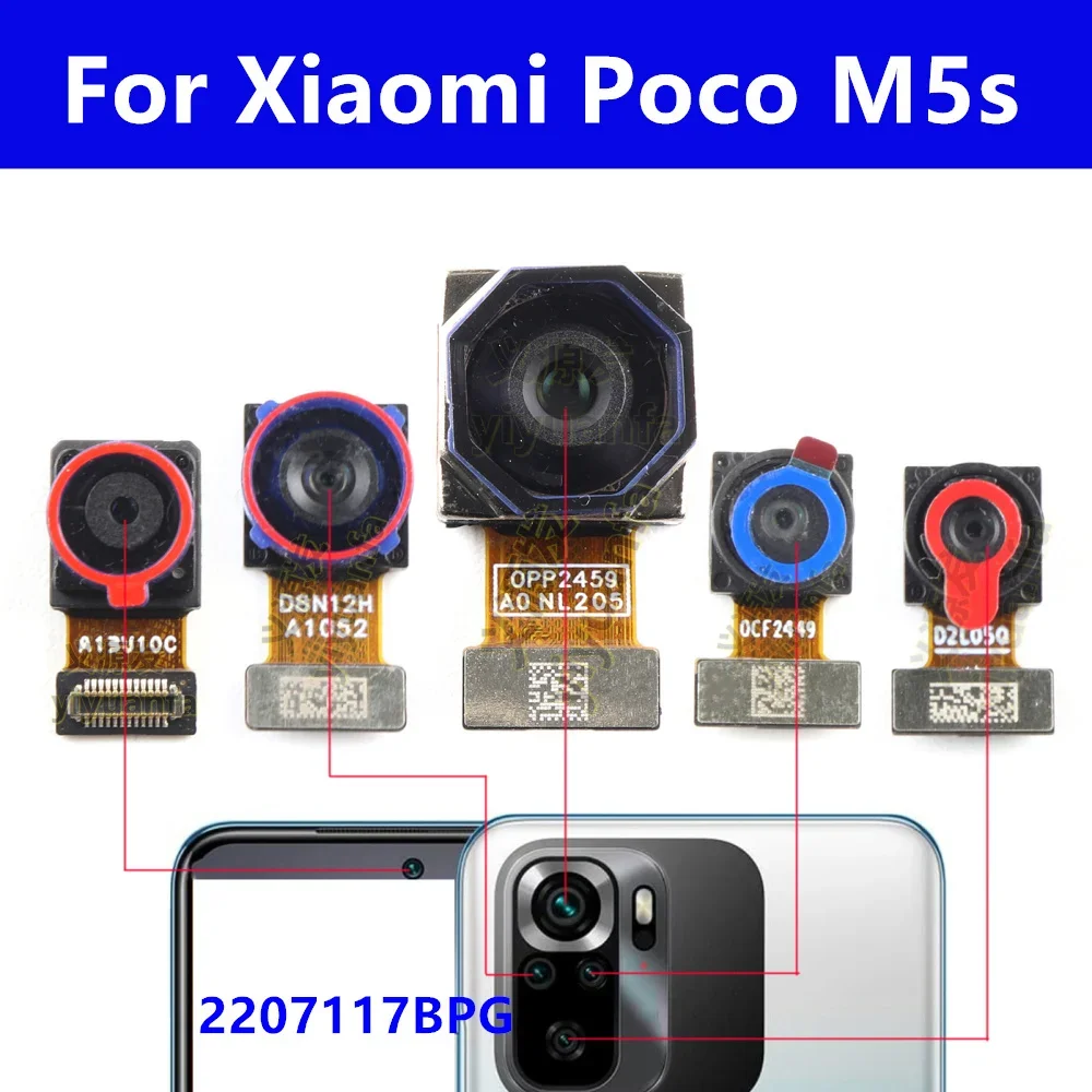 Передняя задняя основная камера для Xiaomi Poco M5s, передняя часть для селфи, передняя задняя большая камера, гибкий кабель, запасные части, 2207117 БПГ
Передняя задняя основная камера для Xiaomi Poco M5s, передняя часть для селфи, передняя задняя большая камера, гибкий кабель, запасные части, 2207117 БПГ
