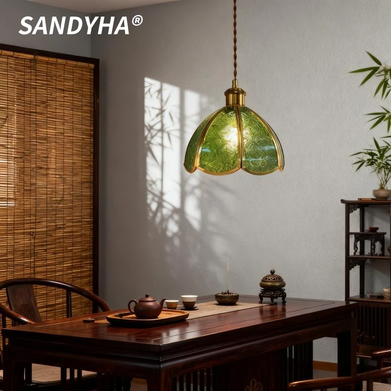 SANDYHA Vintage Glass Chandelier American Style LED Pendant Light Art Decor Fixture for Bedroom Study Bar Homestay Home
SANDYHA Vintage Glass Chandelier American Style LED Pendant Light Art Decor Fixture for Bedroom Study Bar Homestay Home