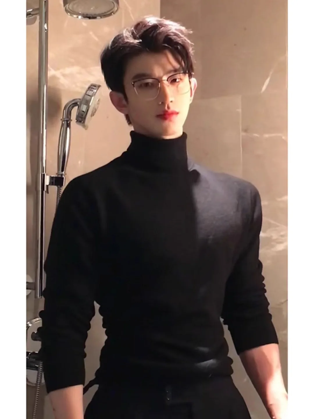 Soft Fce Lined High Collar Men's Knitwear Bla Winter Warm Base Layer irt American Sle Comfortable Fit Long Sve Top
Soft Fce Lined High Collar Men's Knitwear Bla Winter Warm Base Layer irt American Sle Comfortable Fit Long Sve Top