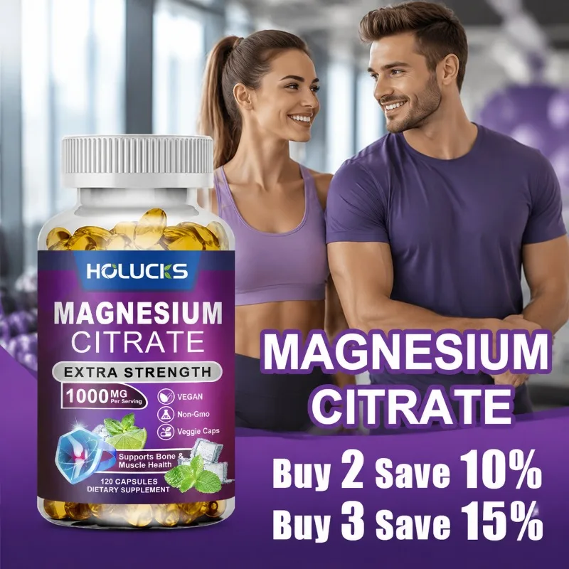Magnesium Supplement, with 1000mg Citrate, Support Relaxation, Relieve Fatigue, Cardiac Health, Daily Vitality for Men & Women
Magnesium Supplement, with 1000mg Citrate, Support Relaxation, Relieve Fatigue, Cardiac Health, Daily Vitality for Men & Women
