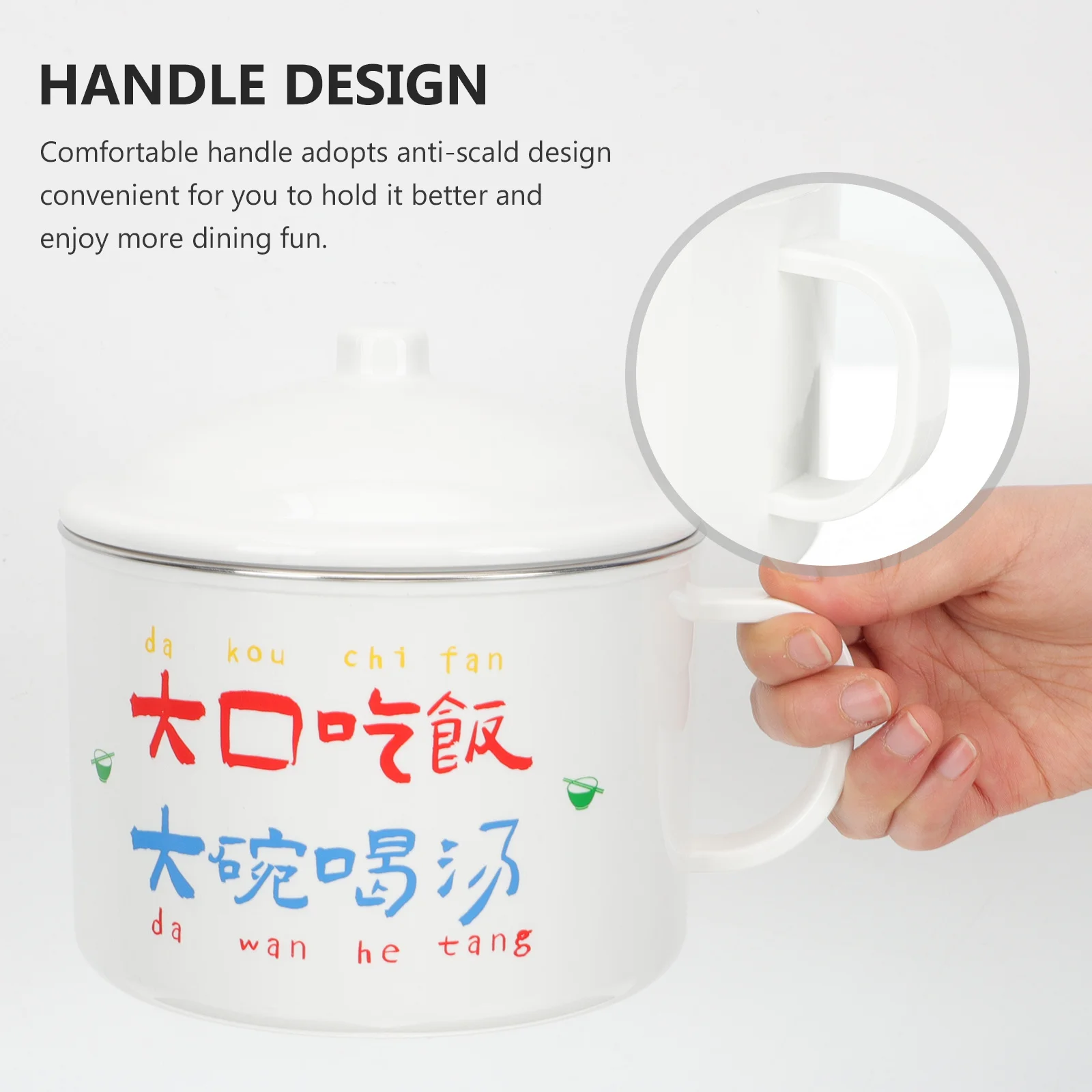 Retro Noodle Bowl Multi-Functional Stainless Steel Anti-Scald Design Leak-Proof Lid Instant Rice Bento Box Reusable
Retro Noodle Bowl Multi-Functional Stainless Steel Anti-Scald Design Leak-Proof Lid Instant Rice Bento Box Reusable