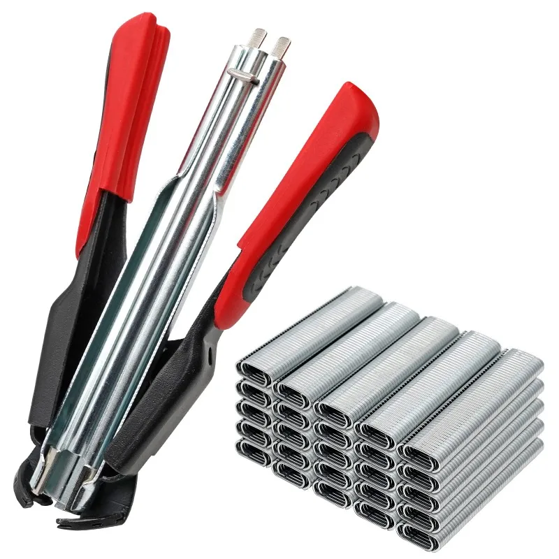 Hog Ring Pliers Kit with 2500pcs Nail Spring Loaded Manual Fastening Clamp Tool for Hog Chicken Rabbit Cage Seal Bag Car Cushion
Hog Ring Pliers Kit with 2500pcs Nail Spring Loaded Manual Fastening Clamp Tool for Hog Chicken Rabbit Cage Seal Bag Car Cushion