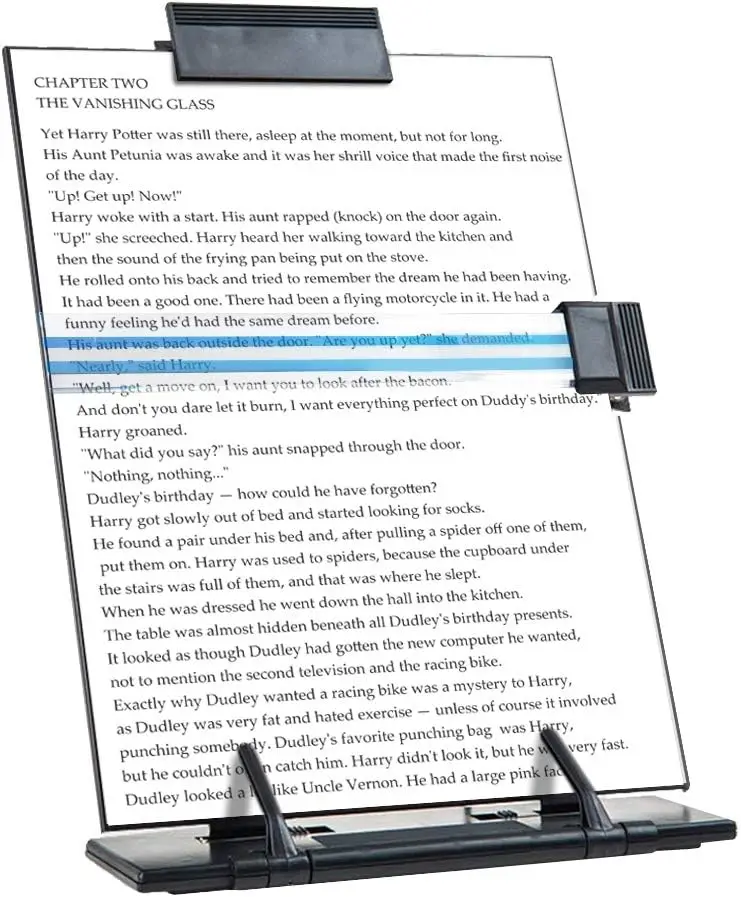 Adjustable Document Holder for Desk, 7 Positions Paper Stand for Reading & Typing
Adjustable Document Holder for Desk, 7 Positions Paper Stand for Reading & Typing