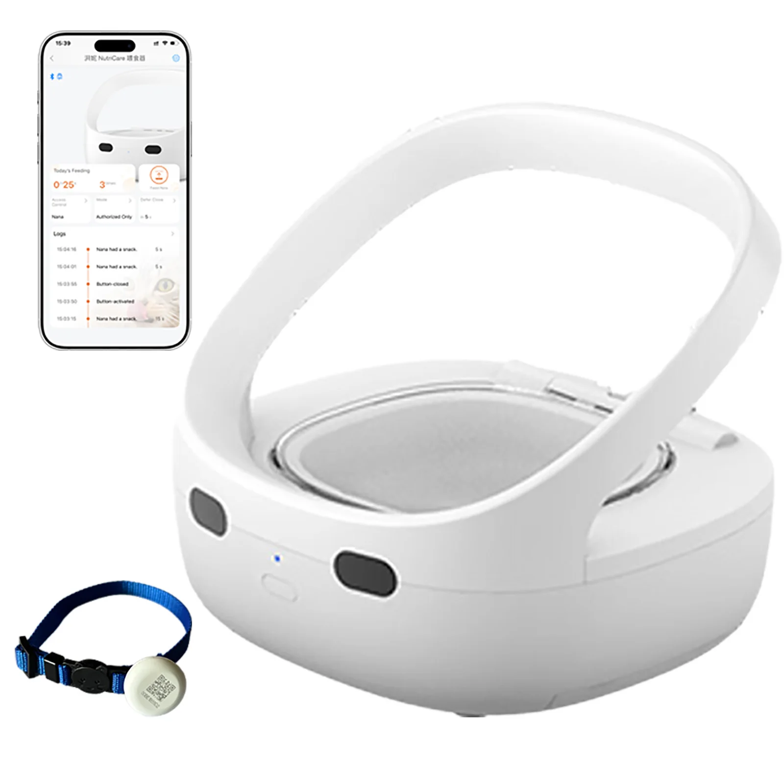 RFID collar activates cat feeder, multi cat intelligent automatic chip feeder, supports wet and dry food,prevents pinch injuries
RFID collar activates cat feeder, multi cat intelligent automatic chip feeder, supports wet and dry food,prevents pinch injuries