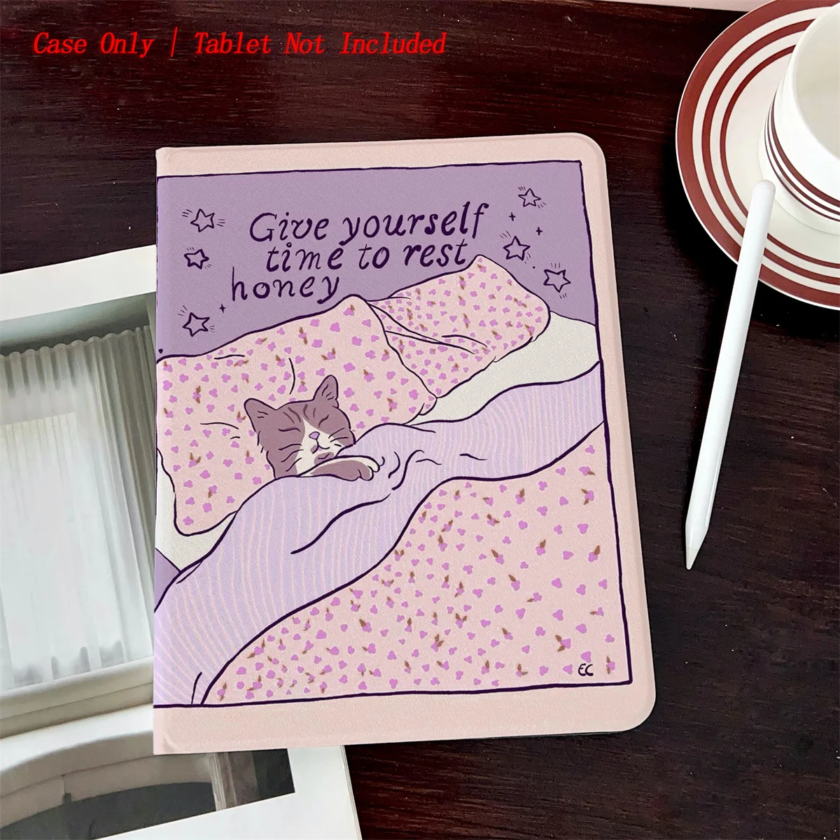 Book Style iPad Case with Pen Slot & Sleeping Cat Print, Auto Sleep/Wake, Simple Fresh Style for Pro/Air/Mini Series
Book Style iPad Case with Pen Slot & Sleeping Cat Print, Auto Sleep/Wake, Simple Fresh Style for Pro/Air/Mini Series