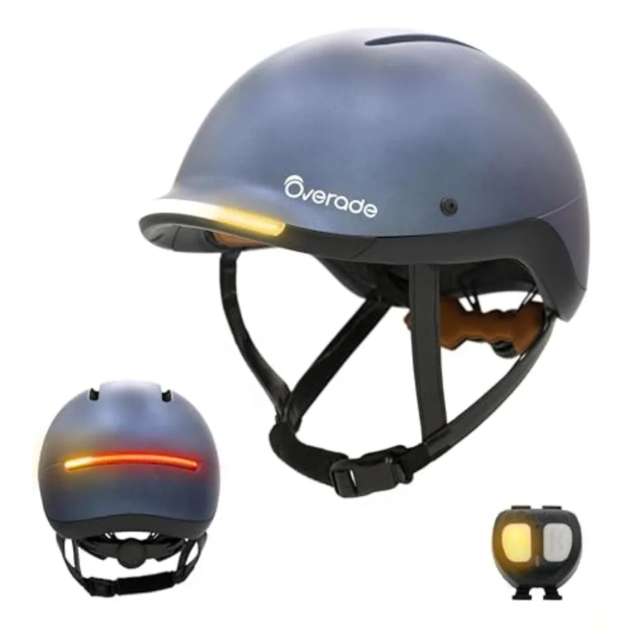 Bicycle and Scooter 'Life' Helmet with Powerful Front/Rear Light, Oximote Flashing Remote Control, One Size Fits All, ABS Shell
Bicycle and Scooter 'Life' Helmet with Powerful Front/Rear Light, Oximote Flashing Remote Control, One Size Fits All, ABS Shell