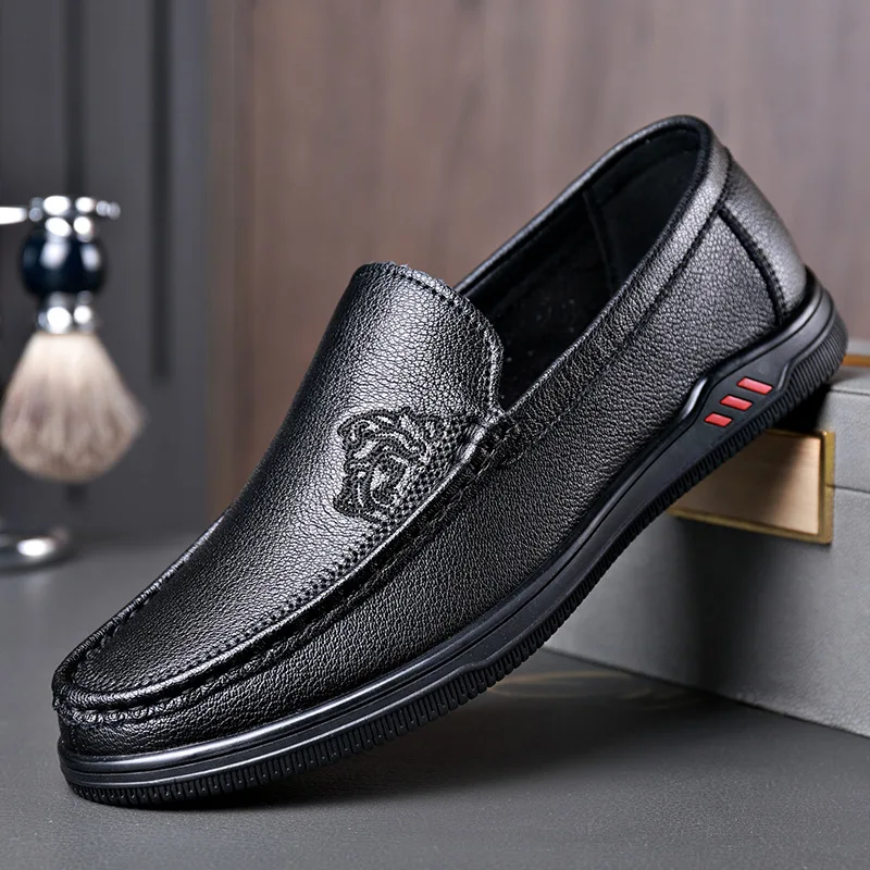Men's White Business Loafers Breathable Leather Slip-On Casual Shoes Soft Sole Office Work Daily Wear Embroidery Driving Shoes
Men's White Business Loafers Breathable Leather Slip-On Casual Shoes Soft Sole Office Work Daily Wear Embroidery Driving Shoes