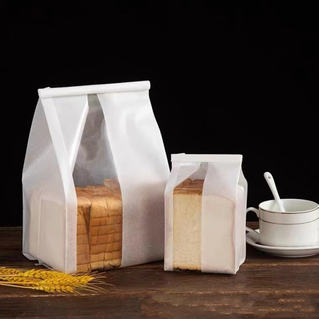 50PCS Open Top Iron Wire Sealed Bread Oilproof Packaging Bag Paper Baking Snack Sugar Hamburg Popcorn Bakery Storage Pouches 
50PCS Open Top Iron Wire Sealed Bread Oilproof Packaging Bag Paper Baking Snack Sugar Hamburg Popcorn Bakery Storage Pouches