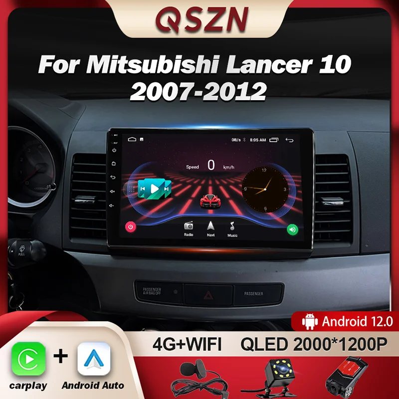 Автомагнитола QSZN для Mitsubishi Lancer 2 10 CY 2007-2017, мультимедийный видеоплеер с GPS-навигацией для Carplay, Android 12, Авторадио DSP
Автомагнитола QSZN для Mitsubishi Lancer 2 10 CY 2007-2017, мультимедийный видеоплеер с GPS-навигацией для Carplay, Android 12, Авторадио DSP