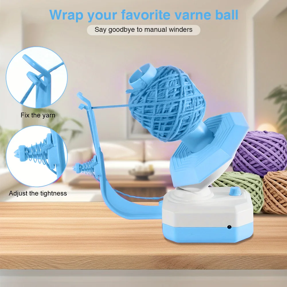 Yarn Winder Crochet Yarn Winder USB Plug In Automatic Yarn Spinner Non Slip Base Wool Spinner Roller for Knitting Enthusiast
Yarn Winder Crochet Yarn Winder USB Plug In Automatic Yarn Spinner Non Slip Base Wool Spinner Roller for Knitting Enthusiast