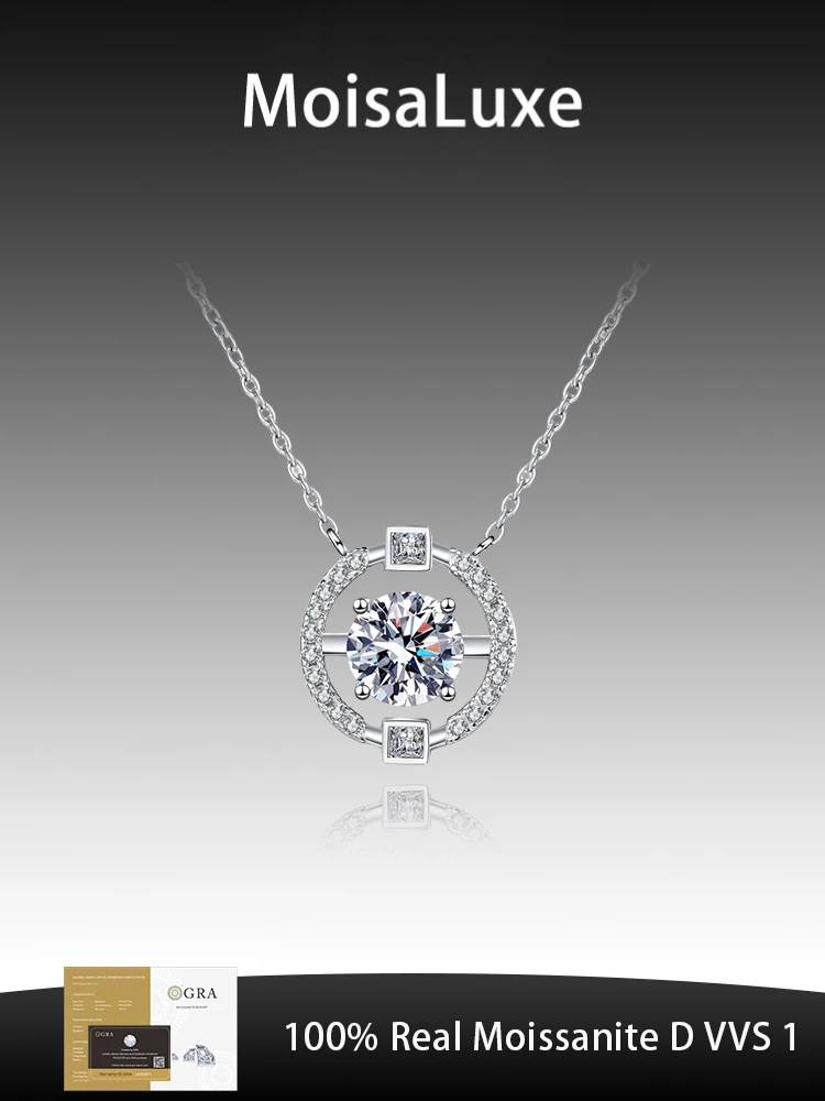 MoisaLuxe Official Store GRA Moissanite Plata Sterling 925 Silver Women Ins Fashion Pendant Necklace For Women Jewelry
MoisaLuxe Official Store GRA Moissanite Plata Sterling 925 Silver Women Ins Fashion Pendant Necklace For Women Jewelry