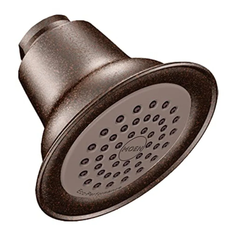 Showerhead for bathroom use, oil rubbed bronze finish, brass construction, easy clean and eco-performance features
Showerhead for bathroom use, oil rubbed bronze finish, brass construction, easy clean and eco-performance features