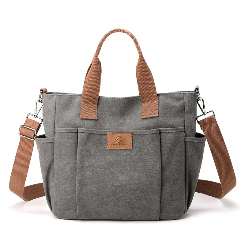 New Canvas Bag Women's Handbag Korean Canvas Bento Bag Thickened Large Capacity Shoulder Bag
New Canvas Bag Women's Handbag Korean Canvas Bento Bag Thickened Large Capacity Shoulder Bag