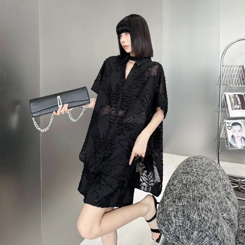 Dark Style Casual Loose Fashion Set with Elastic Waistband And Embroidery Trendy Streetwear Summer Outfit for Women
Dark Style Casual Loose Fashion Set with Elastic Waistband And Embroidery Trendy Streetwear Summer Outfit for Women