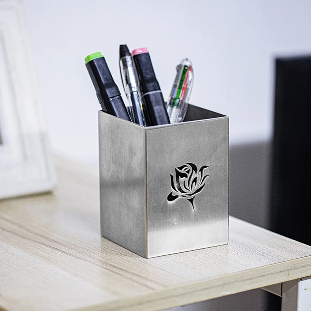 Rose Pen Holder Pencil Holders for Desk Accessories Stainless Steel Storage Office
Rose Pen Holder Pencil Holders for Desk Accessories Stainless Steel Storage Office