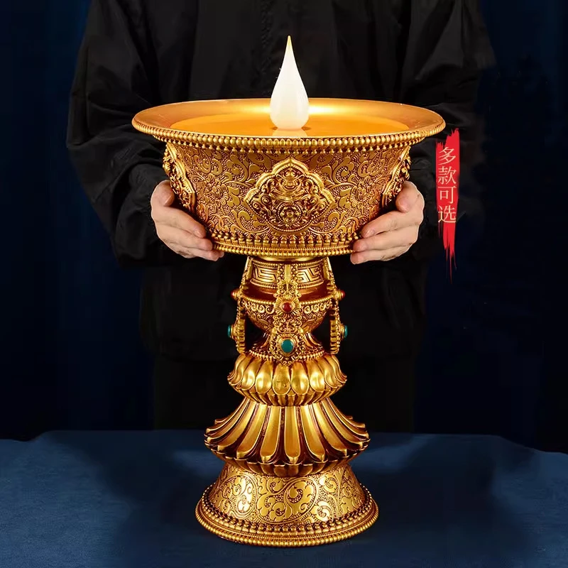 55-35CM LED Resin Lamp Simulated Flame for Buddhist Table Centerpiece Tibetan Home Temple Electronic Butter Lamp Rechargeable
55-35CM LED Resin Lamp Simulated Flame for Buddhist Table Centerpiece Tibetan Home Temple Electronic Butter Lamp Rechargeable