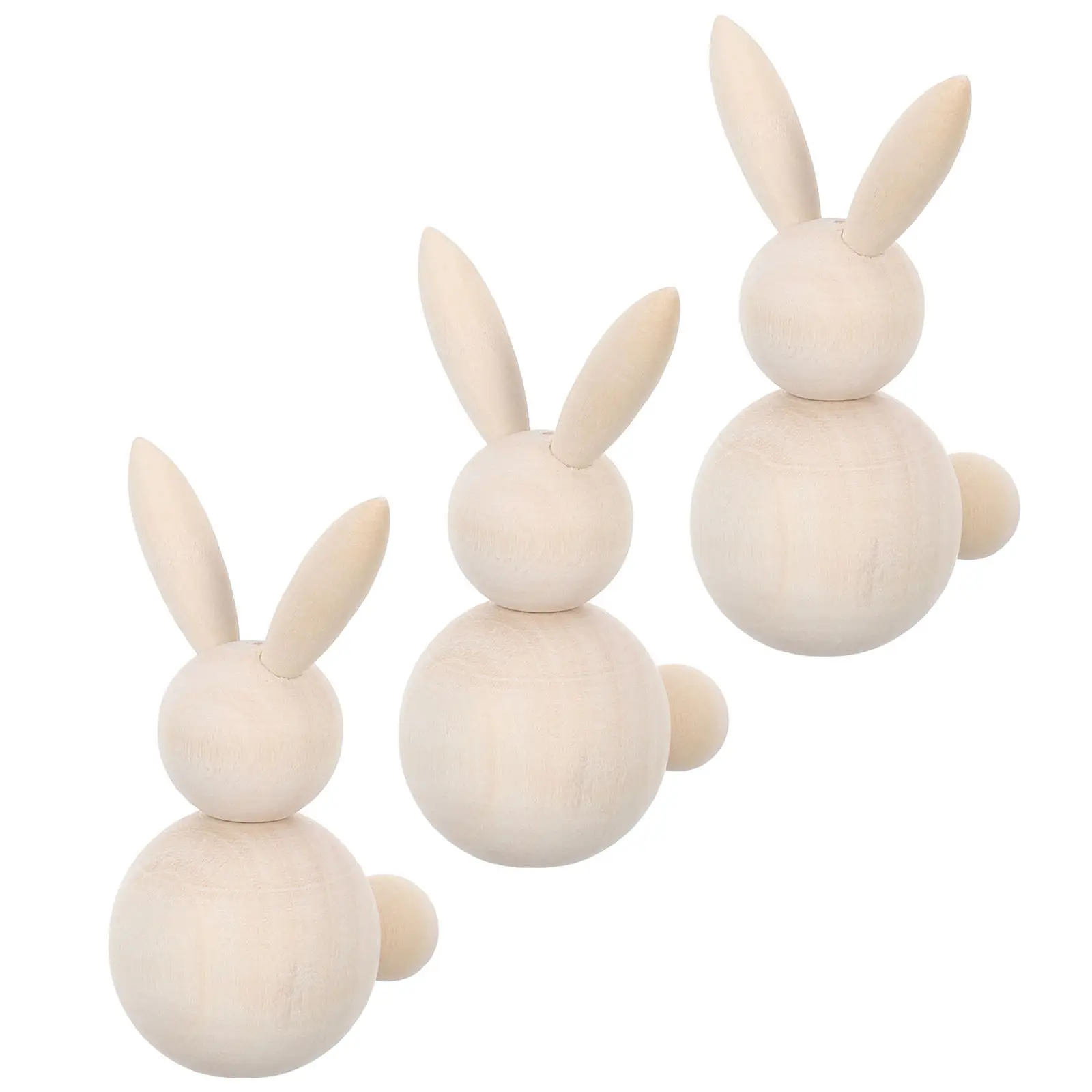 Набор из 3 неокрашенных деревянных фигурок кроликов для росписи, заготовки для поделок, декора дома, творчества детей и взрослых, к Пасхе
Набор из 3 неокрашенных деревянных фигурок кроликов для росписи, заготовки для поделок, декора дома, творчества детей и взрослых, к Пасхе