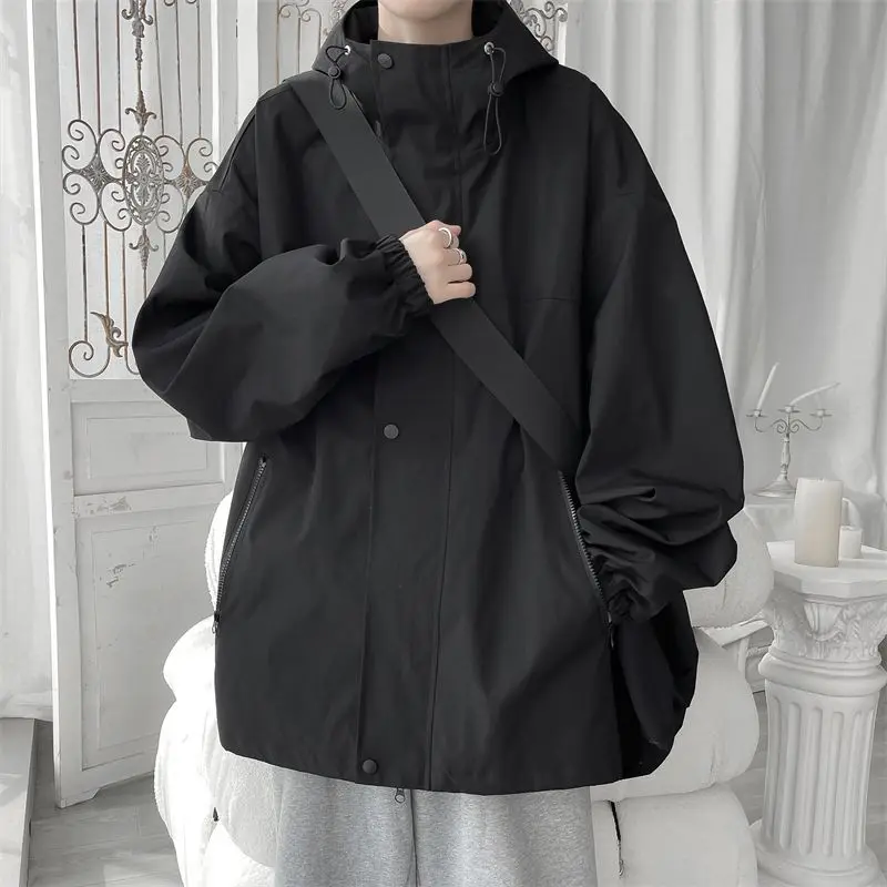 Hooded Jacket for Men Bomber Jacket Men's Windbreakers Zipper Coats New Spring Autumn Loose Cargo Jacket Male Casual Sportswear
Hooded Jacket for Men Bomber Jacket Men's Windbreakers Zipper Coats New Spring Autumn Loose Cargo Jacket Male Casual Sportswear