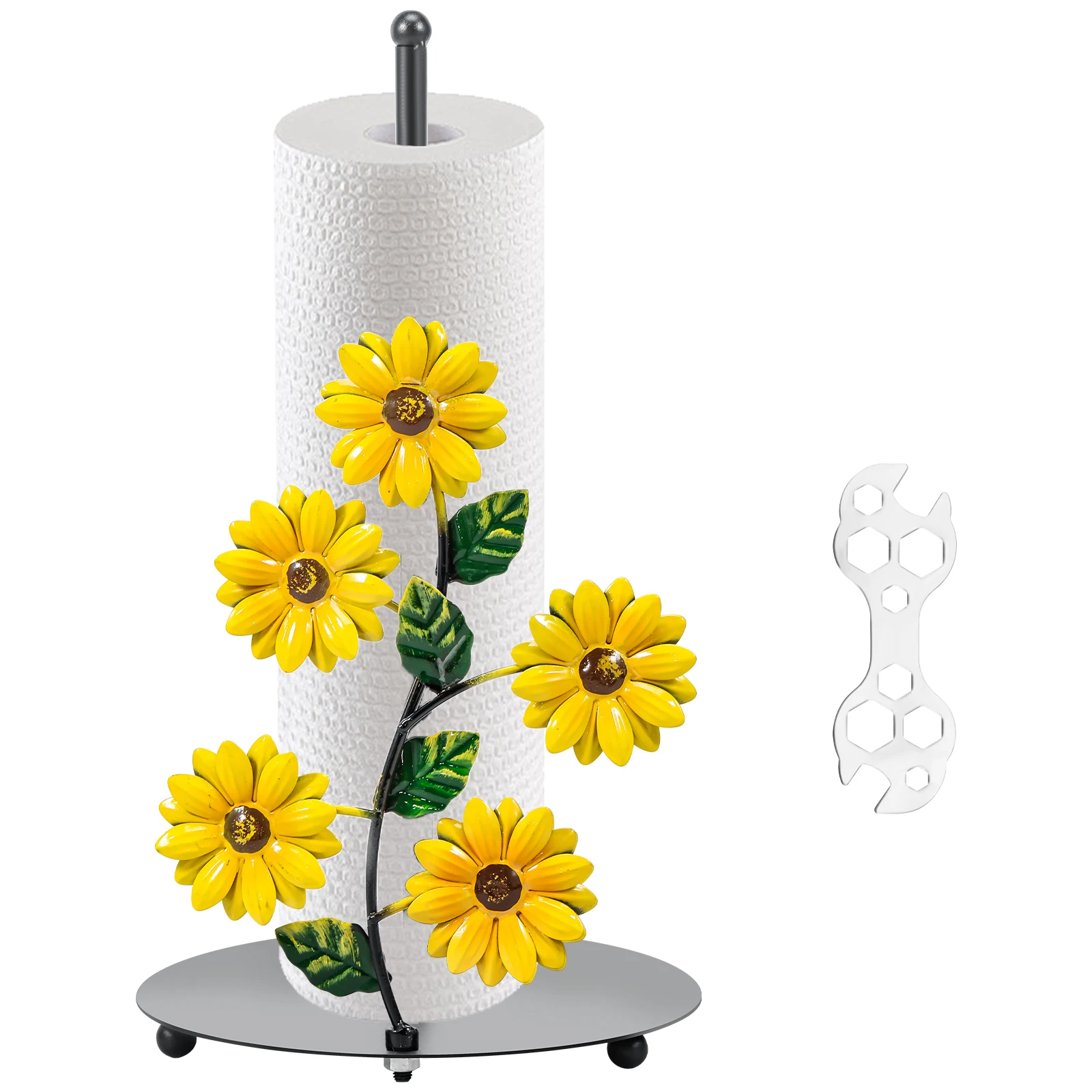 Kitchen Roll Holder Vintage Paper Towel Stand Sunflower Decor Iron Kitchen Roll Stand Vertical Paper Towel Storage Rack for Home
Kitchen Roll Holder Vintage Paper Towel Stand Sunflower Decor Iron Kitchen Roll Stand Vertical Paper Towel Storage Rack for Home