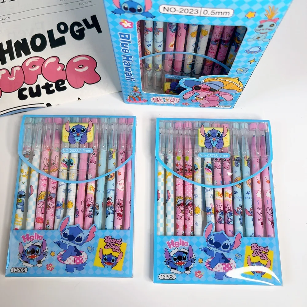Cute Stitch Erasable Gel Pens Disney Product Cartoon Peripherals High Quality 0.5mm Black Ink Pen School Supplies Stationery
Cute Stitch Erasable Gel Pens Disney Product Cartoon Peripherals High Quality 0.5mm Black Ink Pen School Supplies Stationery