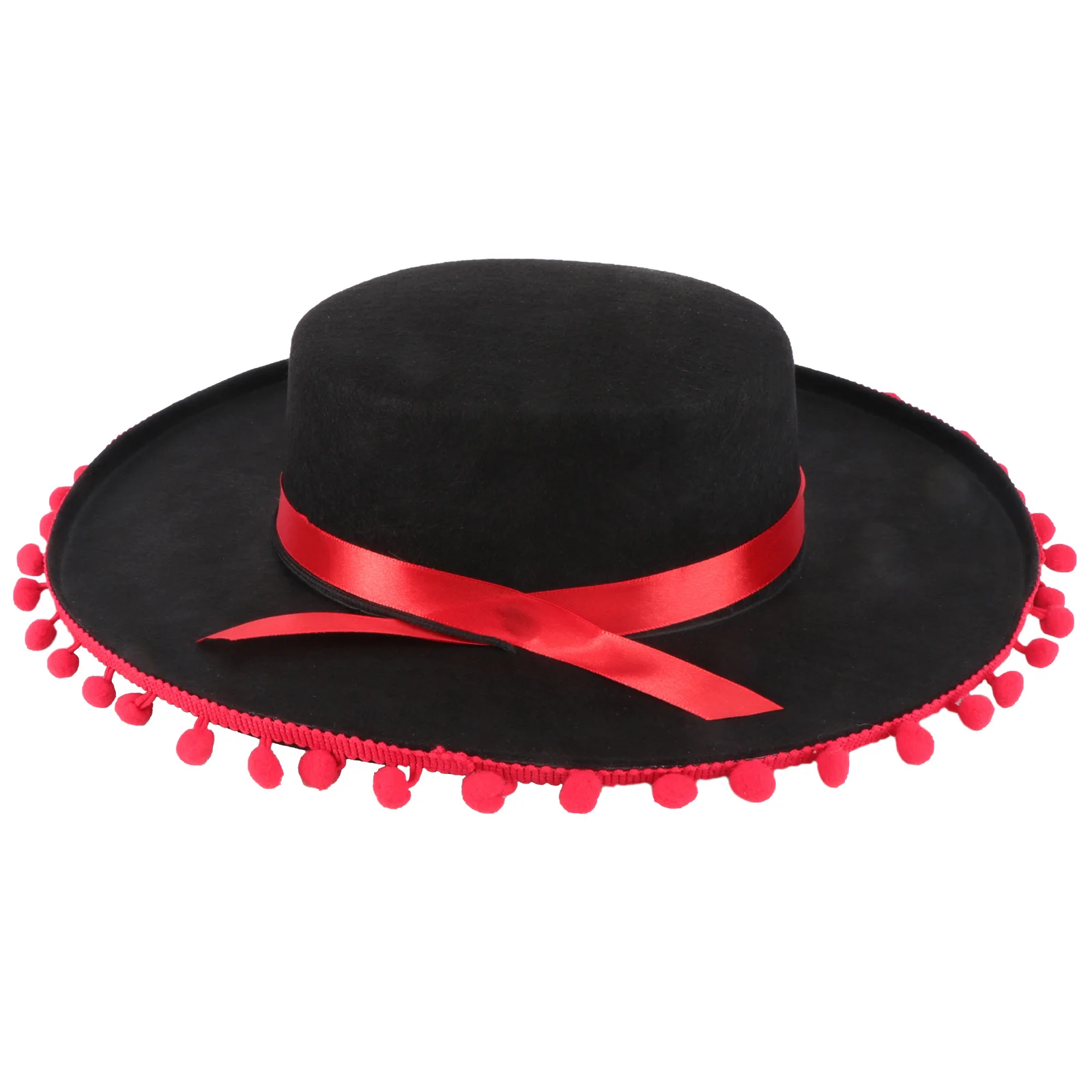 Timeless Red Hair Ball Ribbon Felt Hat Dancing Party Performance Black Red Perfect Formal Events 
Timeless Red Hair Ball Ribbon Felt Hat Dancing Party Performance Black Red Perfect Formal Events