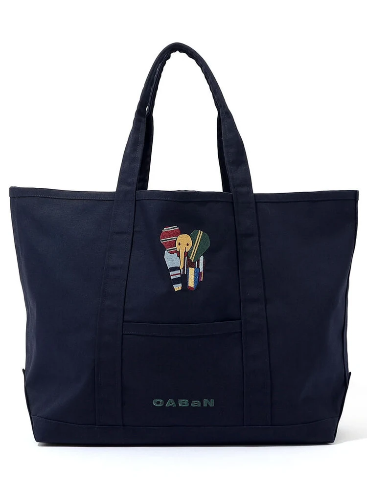 Caban 26SS Elephant Embroidered Tote Bag Multicolor Fun Stitching Thread Matching Retro Fashion Canvas Handbag
Caban 26SS Elephant Embroidered Tote Bag Multicolor Fun Stitching Thread Matching Retro Fashion Canvas Handbag