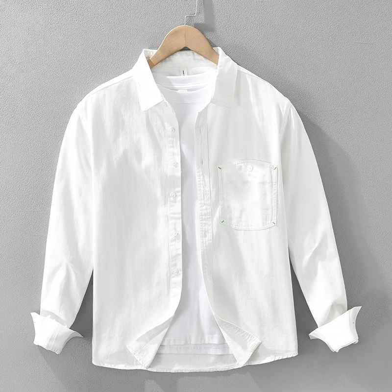 white Shirt for Men Oversize Loose Long Sleeve Shirts 2025 Spring New Fashion Outdoors Designer Clothes
white Shirt for Men Oversize Loose Long Sleeve Shirts 2025 Spring New Fashion Outdoors Designer Clothes