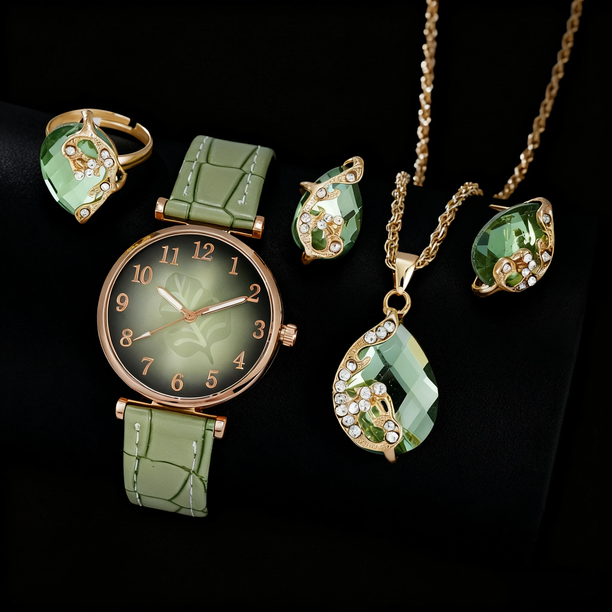 1/5PCS Fashion Leaf Dial Women's Watch Leather Band Ladies Quartz Wristwatch Rhinestone Jewelry Set Reloj Mujer(Without Box)
1/5PCS Fashion Leaf Dial Women's Watch Leather Band Ladies Quartz Wristwatch Rhinestone Jewelry Set Reloj Mujer(Without Box)