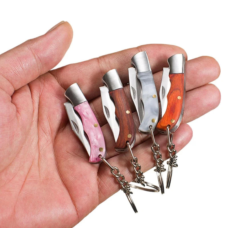 Wooden / Resin Handle Mini Knife Folding Blade Portable Keychain Pendant Unpacking Express EDC Tool Stainless Steel Pocket Knife
Wooden / Resin Handle Mini Knife Folding Blade Portable Keychain Pendant Unpacking Express EDC Tool Stainless Steel Pocket Knife