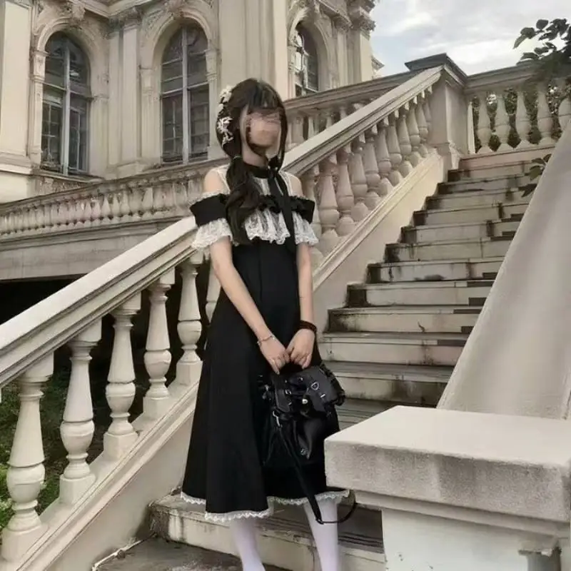 Punk Gothic Lace Ruffle Cake Skirt Japanese Y2K Lolita Women Long Boutique Dress Girls Fashion Sweet Party Lolita Costume
Punk Gothic Lace Ruffle Cake Skirt Japanese Y2K Lolita Women Long Boutique Dress Girls Fashion Sweet Party Lolita Costume