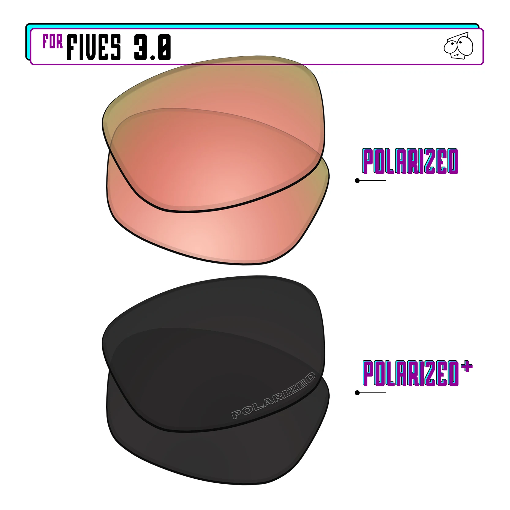 SunglassDoctor Polarized Replacement Lenses for Oakley Fives 3.0 54mm|Fives 3.0 Asian Fit | Fives Squared Sunglasses - Multiple
SunglassDoctor Polarized Replacement Lenses for Oakley Fives 3.0 54mm|Fives 3.0 Asian Fit | Fives Squared Sunglasses - Multiple