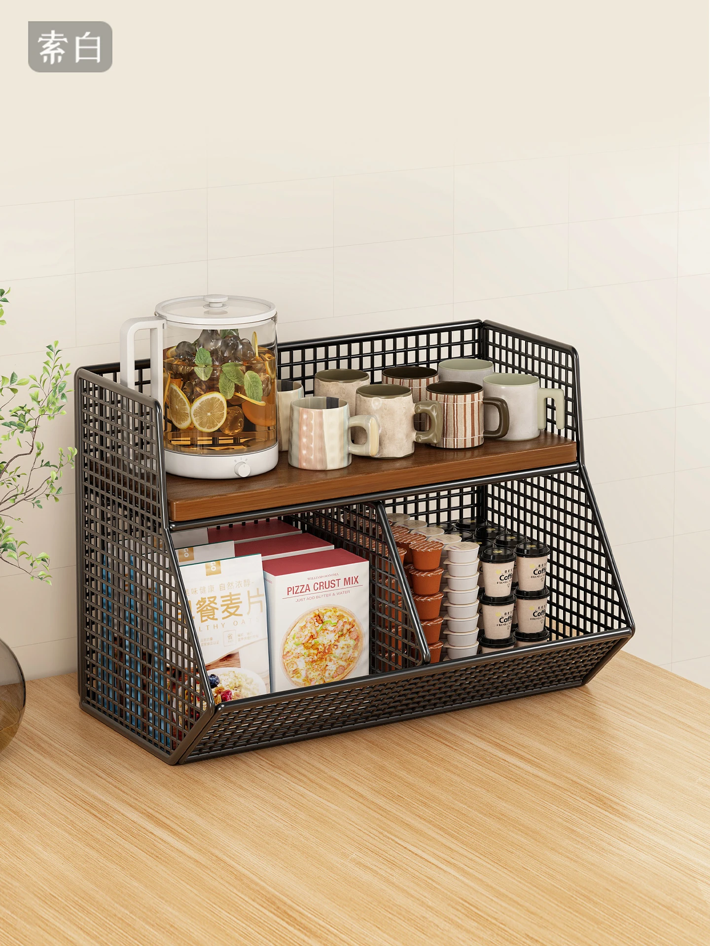 Desktop Multi-layer Storage Rack Kitchen Table Utensil Cup Organizer Iron Material Durable Metal Shelf No Installation Needed
Desktop Multi-layer Storage Rack Kitchen Table Utensil Cup Organizer Iron Material Durable Metal Shelf No Installation Needed