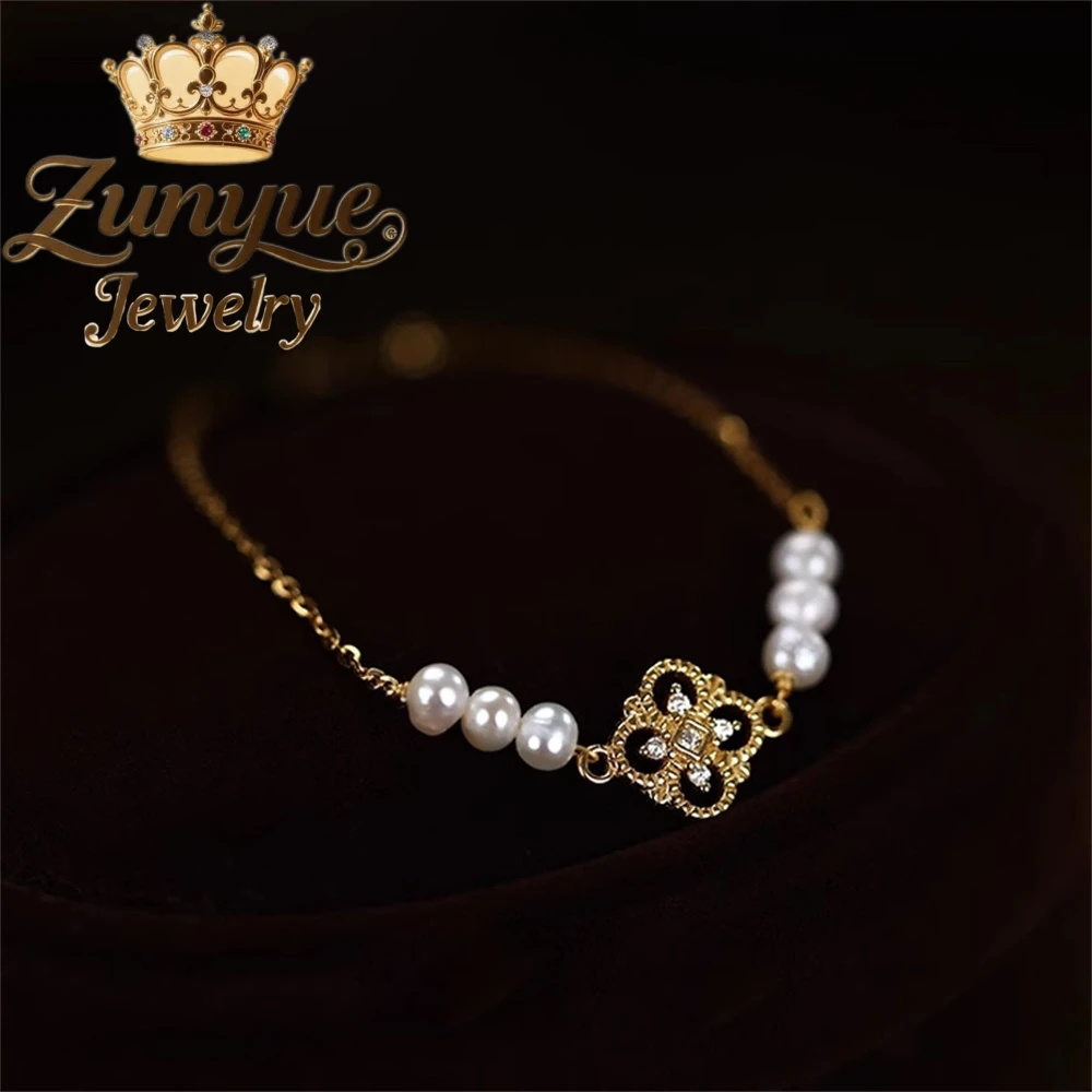 Natural Freshwater Pearl Bracelet Exudes Sense Of Sophistication And Is Versatile Niche New Chinese - Style Floral Jewelry Charm
Natural Freshwater Pearl Bracelet Exudes Sense Of Sophistication And Is Versatile Niche New Chinese - Style Floral Jewelry Charm