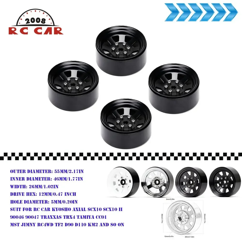 Accessories 1/10 Alloy Beadlock Wheel Rims Hub for RC Axial SCX10 AXI03007 TRX4 Redcat Kyosho D110 MST KM2 Tamiya
Accessories 1/10 Alloy Beadlock Wheel Rims Hub for RC Axial SCX10 AXI03007 TRX4 Redcat Kyosho D110 MST KM2 Tamiya