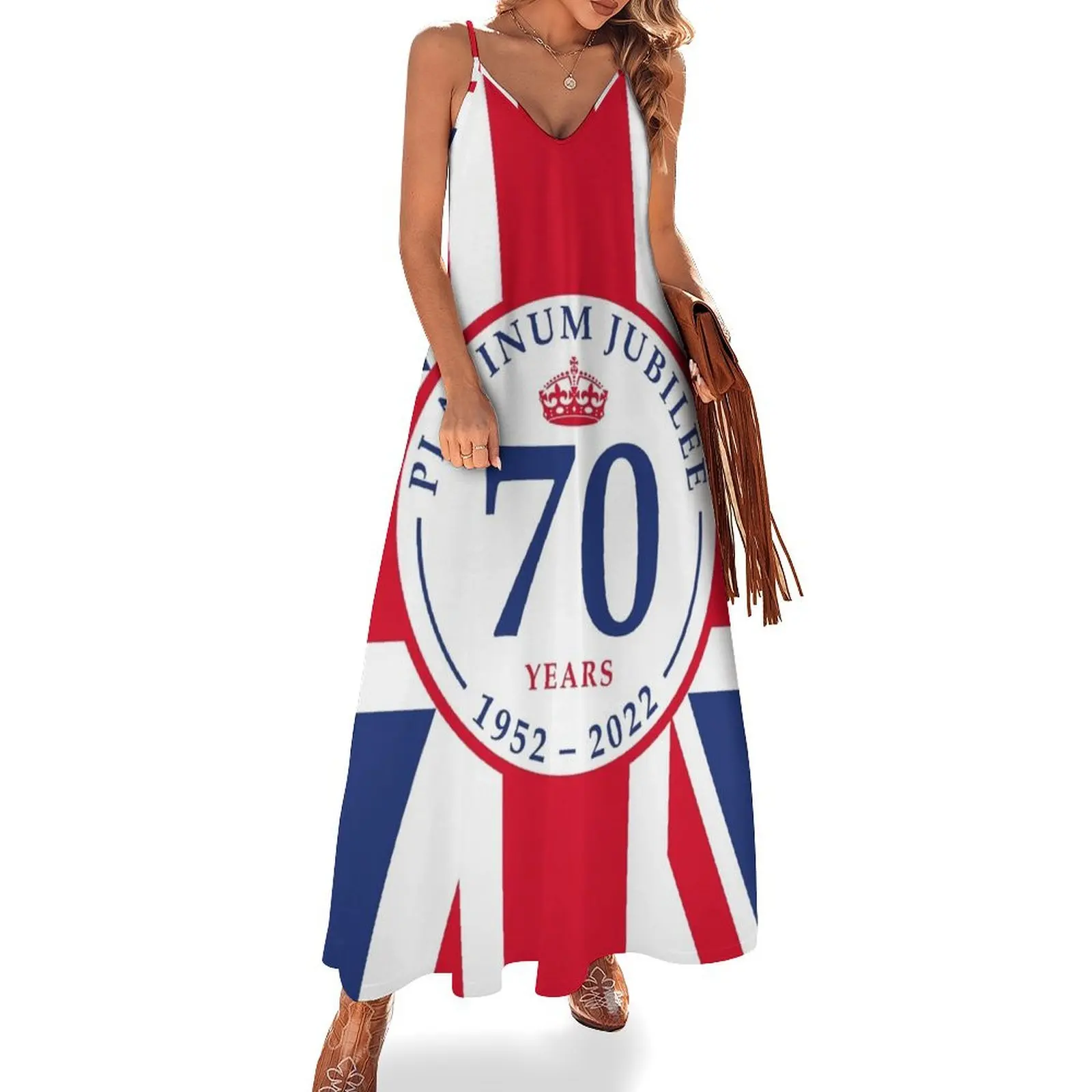 Platinum Jubilee Flag Sleeveless Dress womens dress clothes Women's summer suit
Platinum Jubilee Flag Sleeveless Dress womens dress clothes Women's summer suit