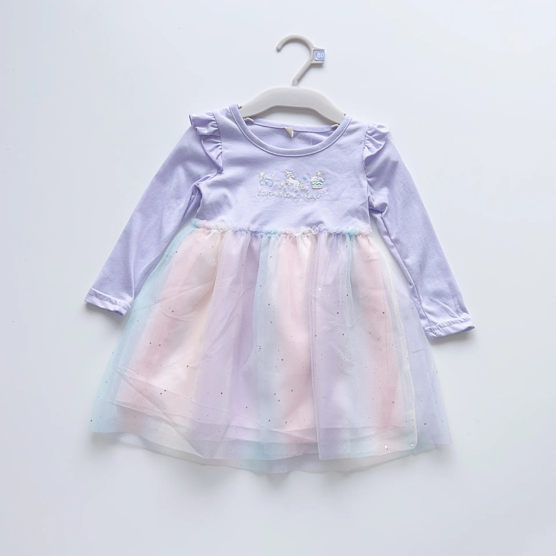 Spring Kids Toddler Long Sleeve Dresses for Girls unicorn Embroidery Dress Cute Ruffles Princess Rainbow Mesh Dress Girl Clothes
Spring Kids Toddler Long Sleeve Dresses for Girls unicorn Embroidery Dress Cute Ruffles Princess Rainbow Mesh Dress Girl Clothes