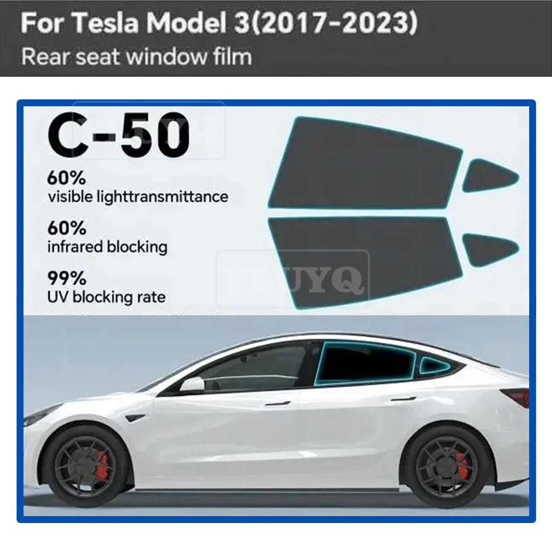 Pre-Cut Car Side Window Privacy Tint Film for Tesla Model 3 2020 2021 2022 2023 PVC Auto Sticker for Tesla Model 3 highland 2024
Pre-Cut Car Side Window Privacy Tint Film for Tesla Model 3 2020 2021 2022 2023 PVC Auto Sticker for Tesla Model 3 highland 2024