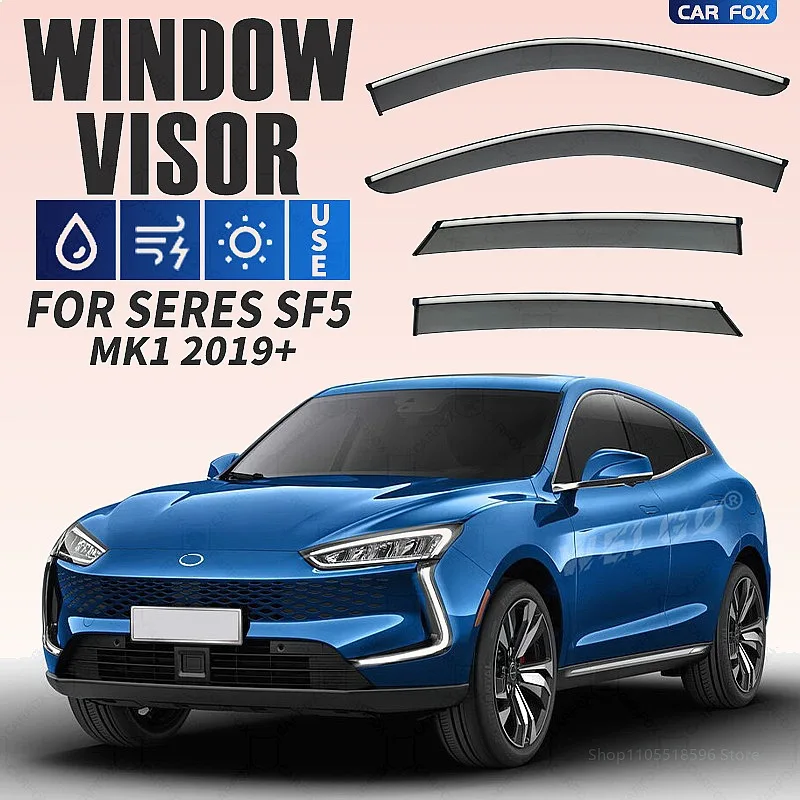 4Pcs For SERES SF5 2019+ Car Window Visor Rain Sun Shade Awning Side Deflector Auto Accessories
4Pcs For SERES SF5 2019+ Car Window Visor Rain Sun Shade Awning Side Deflector Auto Accessories