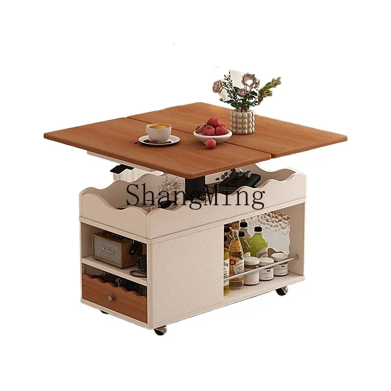 XMH Cream Wind Lifting Square Table Living Room Adjustable Height Coffee Table Mini Folding Removable Small Tea Table
XMH Cream Wind Lifting Square Table Living Room Adjustable Height Coffee Table Mini Folding Removable Small Tea Table