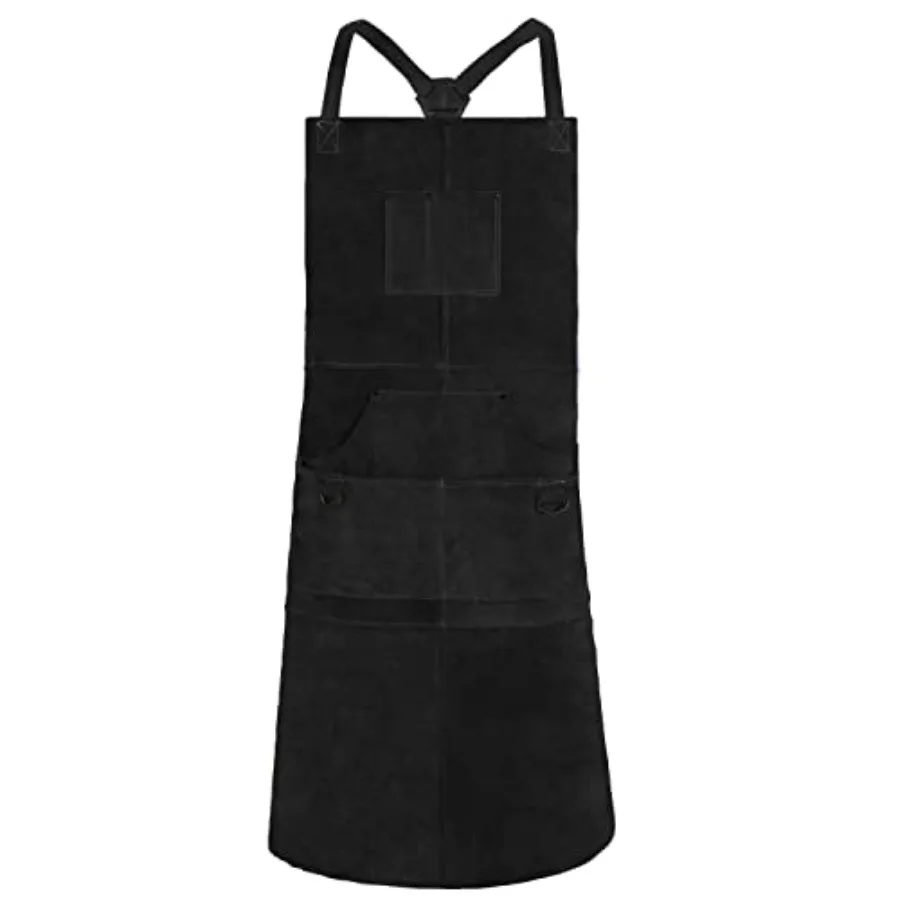 Leather Welding Apron with 6 Pockets - Heat and Flame-Resistant Apron, 24'' X 42'', Adjustable M to XXXL
Leather Welding Apron with 6 Pockets - Heat and Flame-Resistant Apron, 24'' X 42'', Adjustable M to XXXL